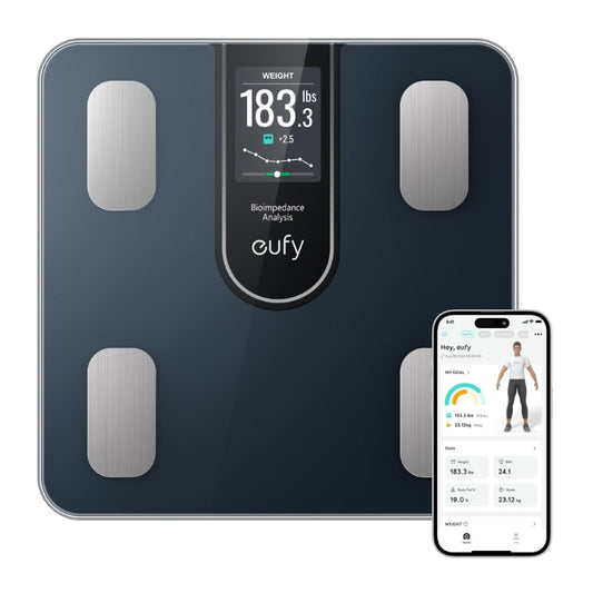 ميزان انكر يوفي الذكي C20 مع شاشة ملونة - اسود | Anker eufy Smart Scale C20 – Black