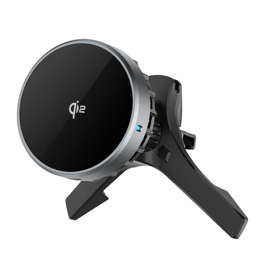 شاحن سيارة ويوو Qi2.0 لاسلكي مغناطيسي بقدرة شحن 15 واط | WiWU CH-319 Qi2.0 Car Wireless Charger – 15W Magnetic Cooling Car Mount