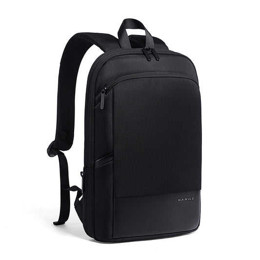 حقيبة ظهر بانجي 77115 سوبر سليم للابتوب قابلة للتوسعة - اسود | BANGE 77115 Super Slim Expandable Laptop Backpack - Black