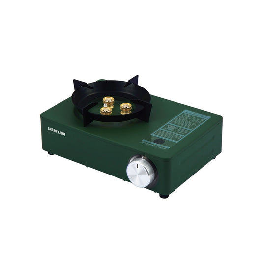 Green Lion 3 Mini Burner Cassette Stove ( Windproof Style ) - موقد جرين ليون صغير بـ3 شعلات (مقاوم للرياح)