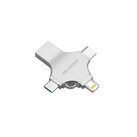 Green Lion 4-in-1 USB Flash Drive -ذاكرة جرين ليون 4 في 1