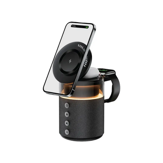 Green Lion 5 in 1 Wireless Charger - شاحن لاسلكي متعدد الاستخدامات 5 في 1 جرين ليون