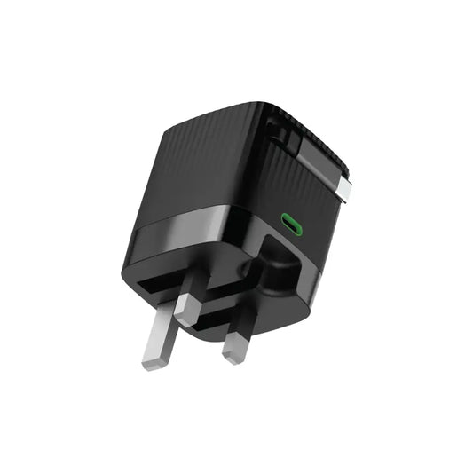 Green Lion Gan Adapter 65W Retractable Cable PD 3.0 - محول جرين ليون غان 65واط للشحن السريع لجميع الأجهزة