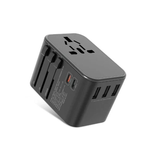 Green Lion Multifunction Travel Adapter ( 3 USB Port / 2 USB-C ) PD 20W - محول سفر جرين ليون متعدد الوظائف