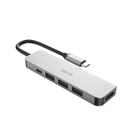 Green Lion 5 in 1 Type-C Adapter 4K - محول جرين ليون 5 في 1 تايب سي بدقة 4 كي