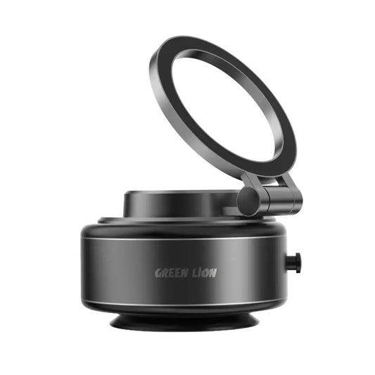 Green Lion GX-29 Auto Suction Phone Holder - Matte Black - حامل هاتف سيارة جرين ليون  مغناطيسي – أسود