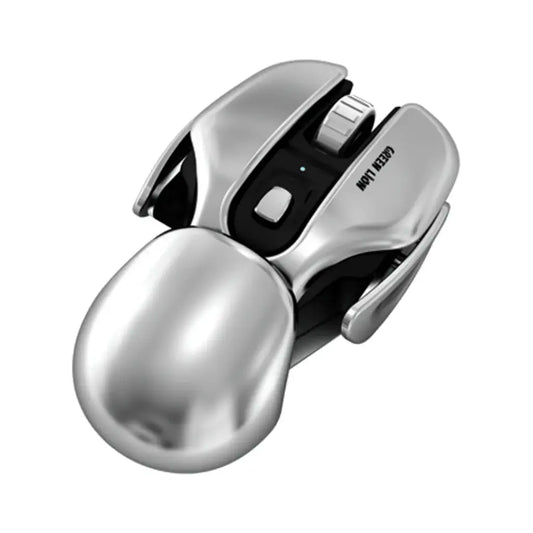 Green Lion G266 Beetles Metal Mouse - Gray - جرن ليون ماوس جي 266 بيتليس - فضي