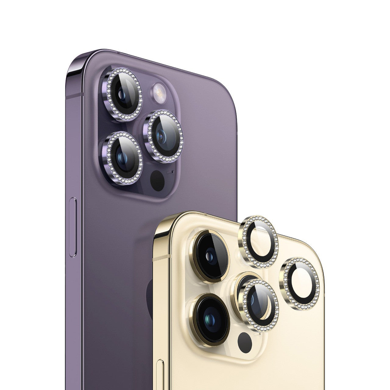 جرين لايون واقي عدسة الكاميرا دايموند لهاتف ايفون 14 و ايفون 14 بلس - بنفسجي | Green Lion Diamond Camera Lens for iPhone 14 Plus / 14 - Purple