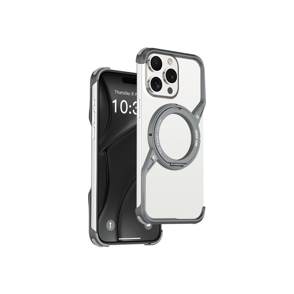 Green Lion Edge Y MagSafe Bezel Less Case for iPhone 16 Pro Max/Pro- جرين ليون إيدج واي ماجسيف كفر