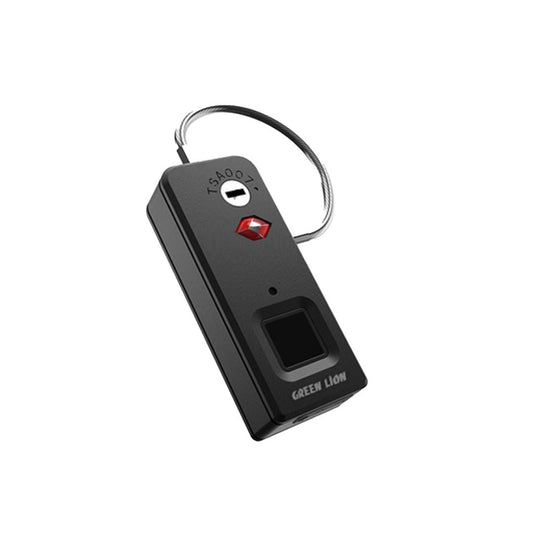 Green Lion Mini Fingerprint Padlock - Black - قفل بصمة ذكي صغير جرين ليون - أسود