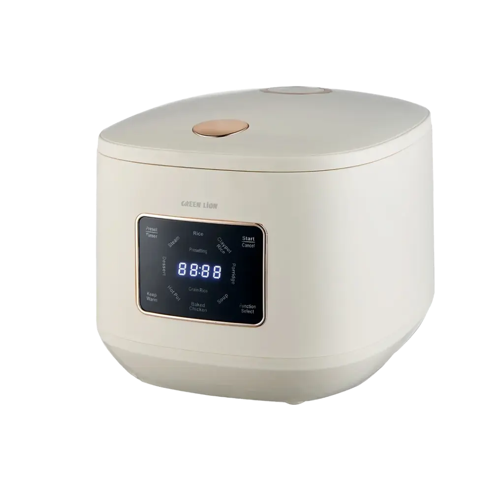 Green Lion GRC-20 Digital Rice Cooker 5L - طباخة أرز رقمية جرين ليون GRC-20 سعة 5 لتر
