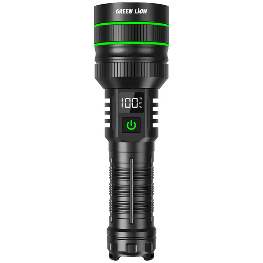 كشاف جرين لايون هايبر راي برو بقوة 3000 لومن - اسود | Green Lion Hyper Ray Pro 3000LM LED Torch – Black