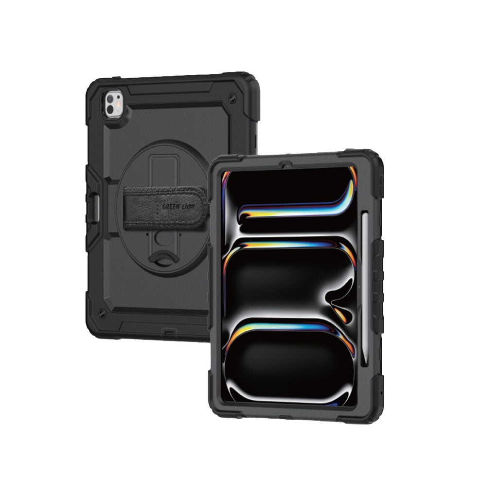 Green Lion Trioshield iPad Case - Black - غطاء جرين ليون تراي وشيلد لجهاز ايباد