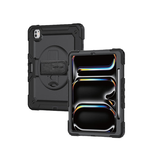 Green Lion Trioshield iPad Case - Black - غطاء جرين ليون تراي وشيلد لجهاز ايباد