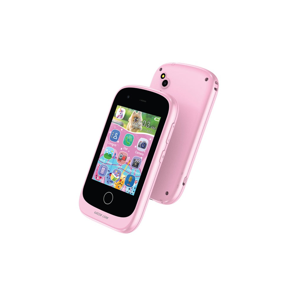 Green Lion Kids Smartphone Small Phone Big Fun-هاتف أطفال ذكي – ذاكرة 512MB وشاشة 2.8 إنش IPS مع كاميرتين