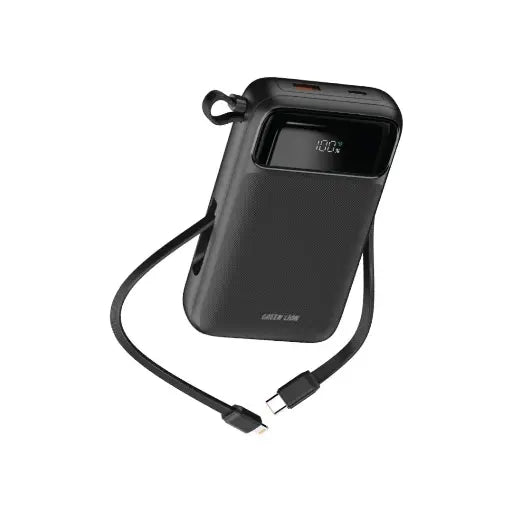 Green Lion Luzern 20000mAh MagSafe Powerbank - Black - باوربانك جرين ليون لوزيرن 20000 مللي امبير مع خاصية ماجسيف– أسود