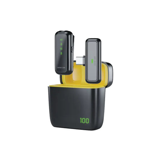 مايكروفون جرين لايون 65X لتايب سي / لايتننغ مع ميزة عزل الضوضاء - اسود | Green Lion 65X Microphone for Type-C / Lightning - Black