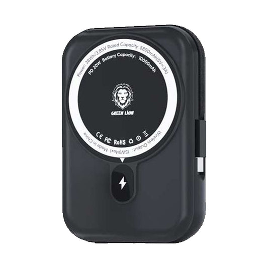 باور بانك جرين لايون موناكو ماج سيف بسعة 20,000 مللي امبير | Green Lion Monaco Magsafe 20000mah Power Bank