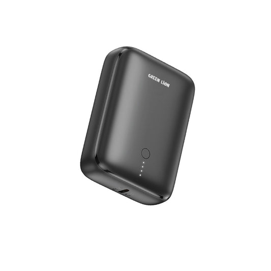 باور بانك جرين لايون بسعة 10,000 مللي امبير وبقدرة شحن 20 واط - اسود | Green Lion PD & QC Power Bank 10000mAh PD 20W - Black