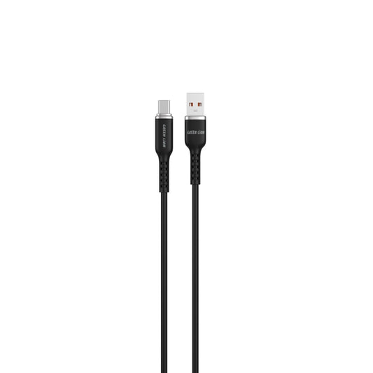 كيبل جرين لايون يو اس بي اي الى يو اس بي سي, سيليكون بطول 1 متر, شحن سريع 15 واط | Green Lion USB-A TO USB-C Silicone Cable 1M 15W.