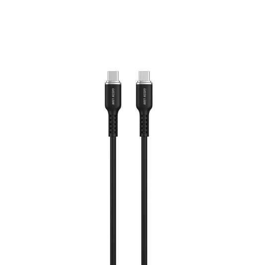 كيبل جرين لايون يو اس بي سي الى يو اس بي سي, سيليكون بقدرة شحن 60 واط وطول 1 متر | Green Lion USB-C to USB-C Silicone Cable, 60W 1M.
