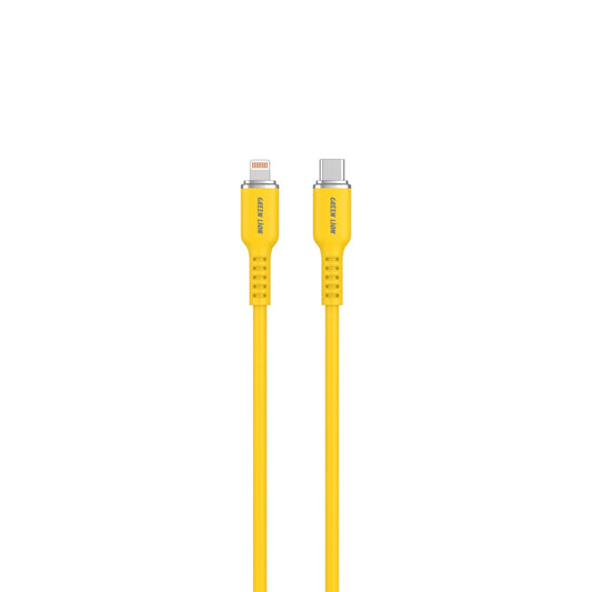 Green Lion USB-C To Lightning Silicone Cable -كابل سيليكون من جرين  ليون تايب سي إلى لايتننج