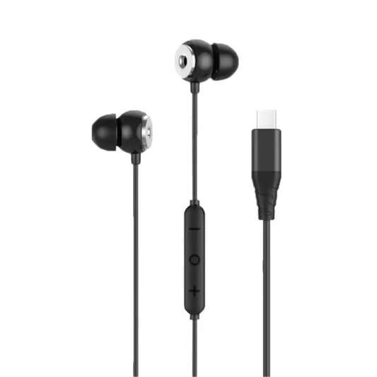 سماعة سلكية جرين لايون ستيريو X90 بمنفذ يو اس بي سي, صوت عالي الجودة | Green Lion Stereo X90 Type-C Wired Earphone – High Quality Sound.