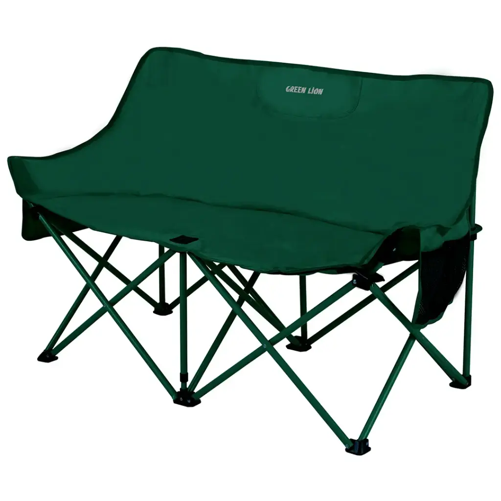 كرسي جرين لايون المزدوج للتخييم - اخضر | Green Lion Twin Camping Chair – Green