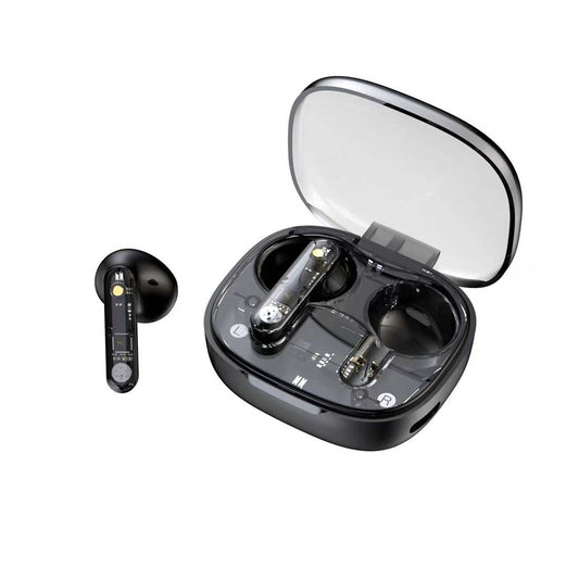 سماعات جرين لايون ترانسبيرنت برو اللاسلكية - اسود | Green Lion Transparent Pro True Wireless Earbuds - Black