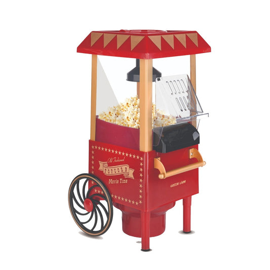 Green Lion Vintage Pop Corn Maker 1200W 270mL - ماكينة صنع الفشار جرين ليون – قدرة 1200 واط وسعة 270مل