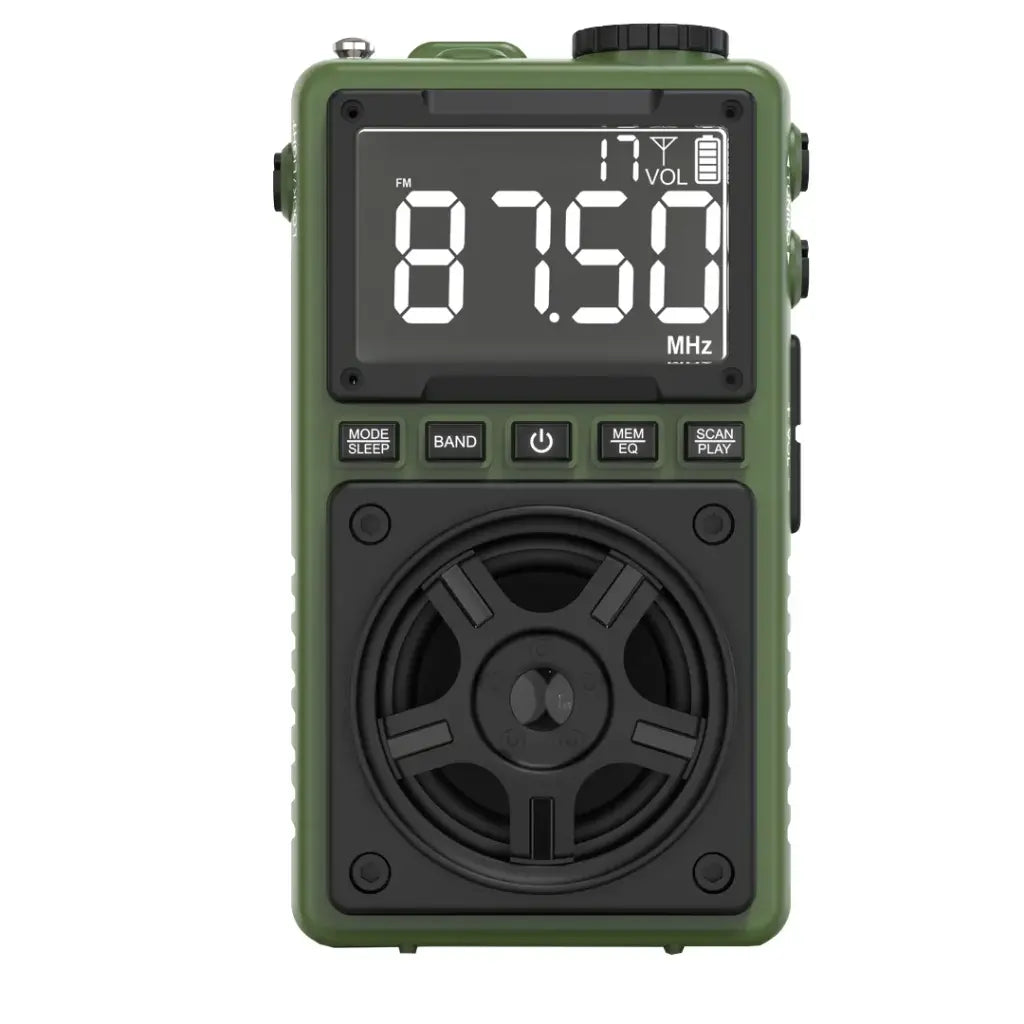 Green Lion Voyager Portable Radio | Flash Light | Speaker - راديو محمول جرين ليون فوياجر | سماعة | فلاش