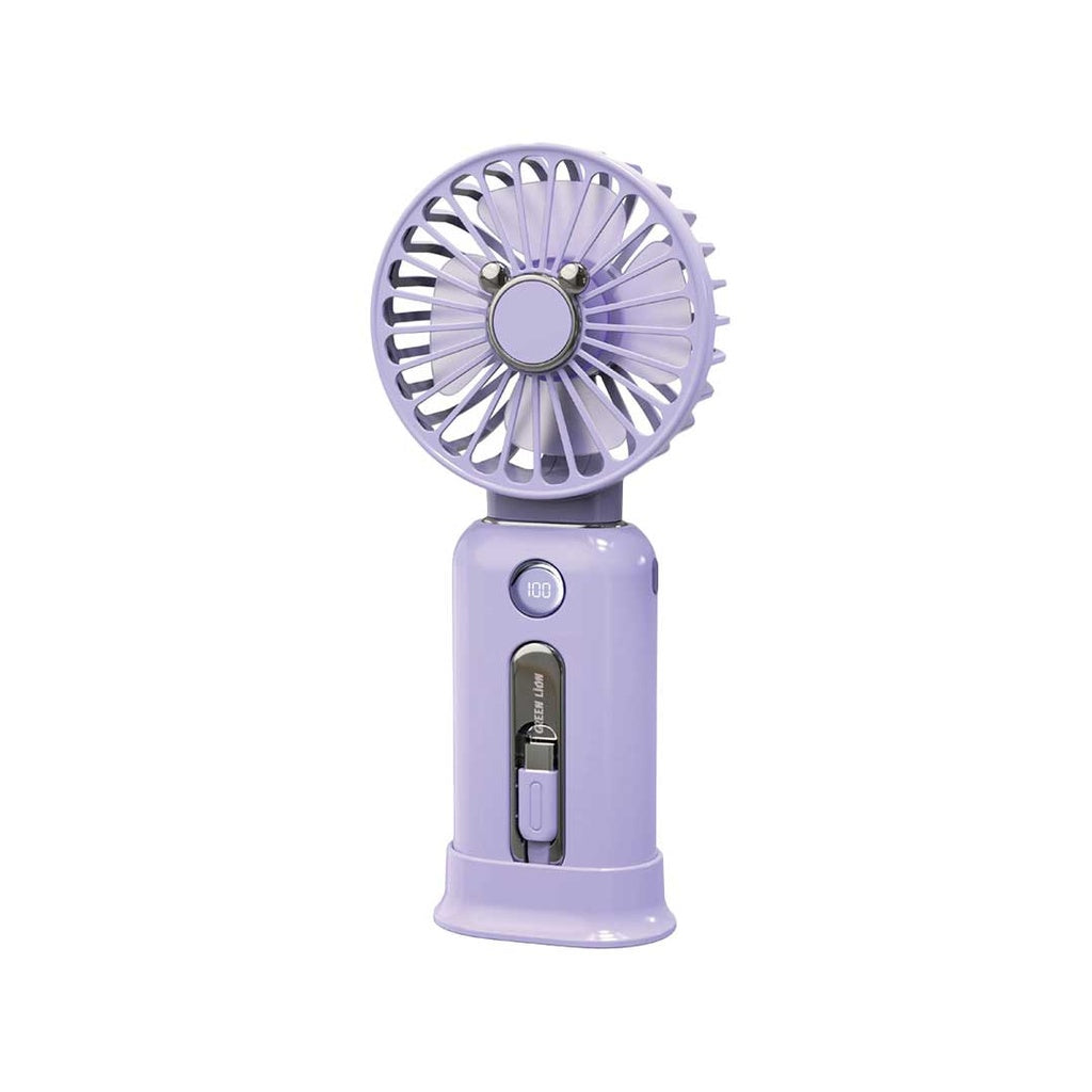 Green Lion Wind Mate Portable Power Bank & Fan - باور بانك جرين ليون ويند ميت مع مروحة محمولة 10000mAh