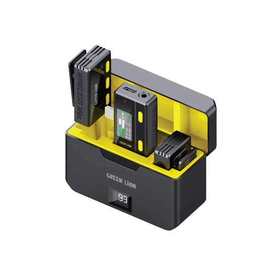 Green Lion Wireless Microphone With Remote Control - ميكروفون جرين ليون لاسلكي مع جهاز تحكم عن بعد