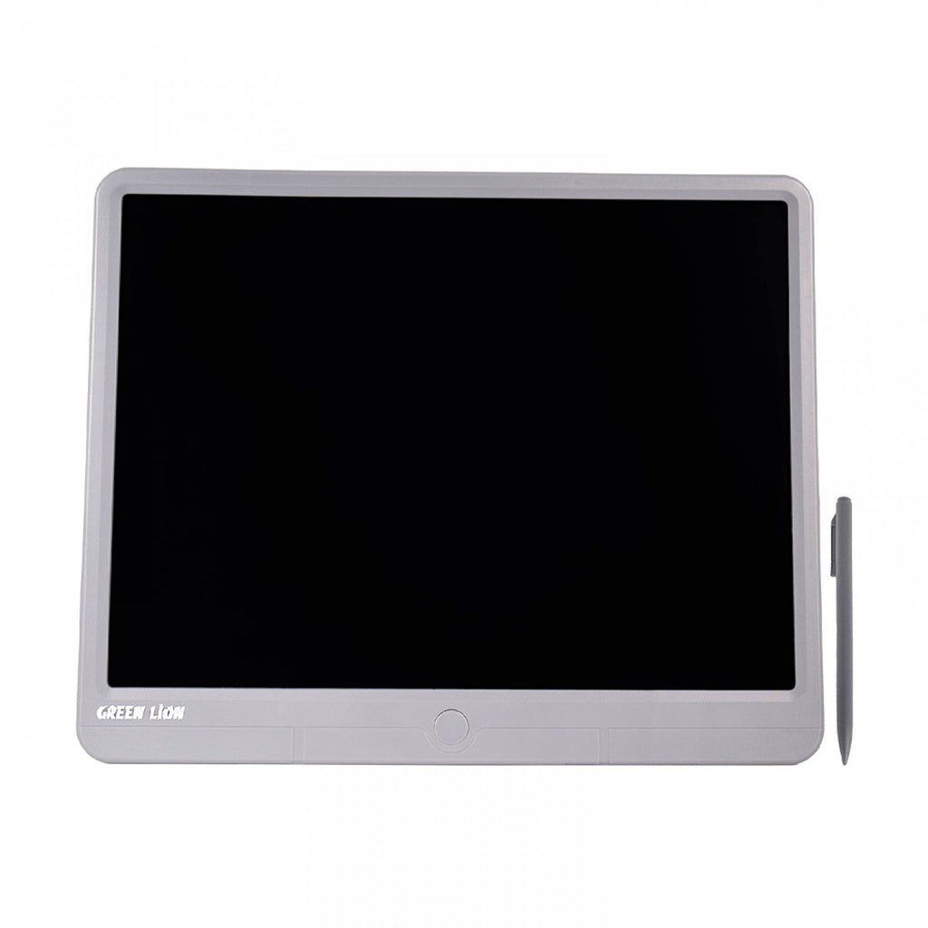 Green Lion LCD Digital Writing Pad 15" - Gray -لوحة كتابة رقمية جرين ليون ال سي دي 15 بوصة للأطفال والكبار