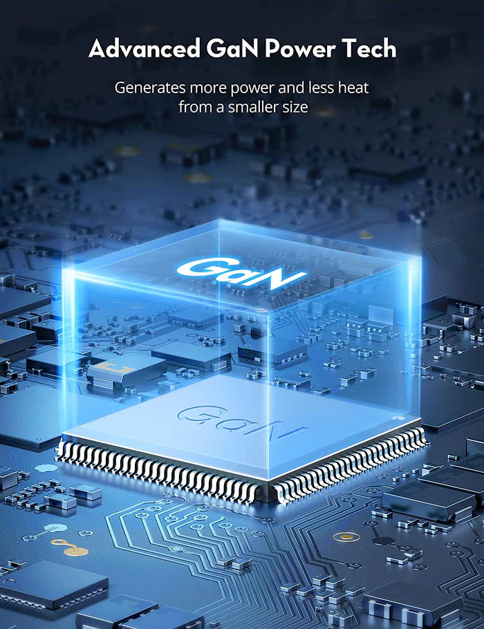 شاحن بقدرة 65 واط مع منفذين تايب سي - RAVPower 65W GaN Tech Wall Charger (PD3.0）
