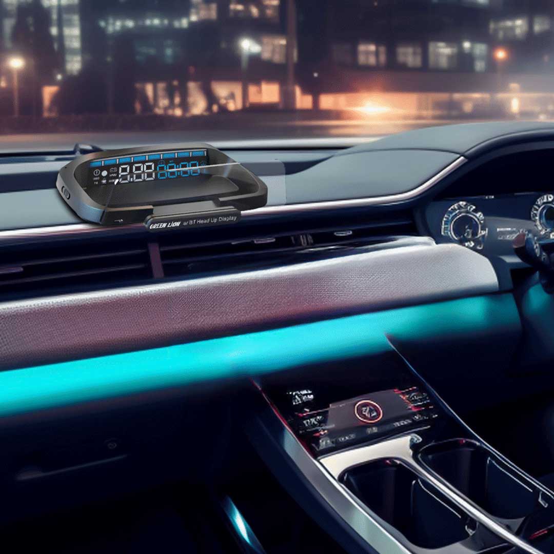 جهاز عرض البيانات على الزجاج للسيارة من جرين لايون | Green Lion Car BT Head Up Display