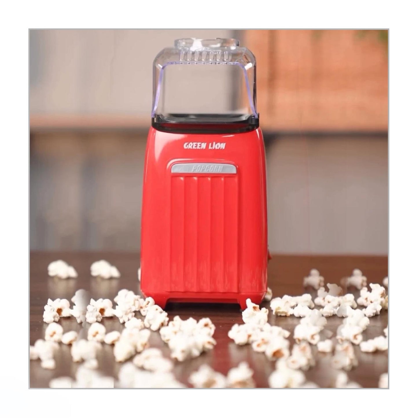 ماكنة صنع الفشار جرين ليون بوب جوي بقدرة 1200 واط وسعة 270 مل  - احمر | Green Lion PopJoy Pop Corn Maker 1200W 270mL - Red
