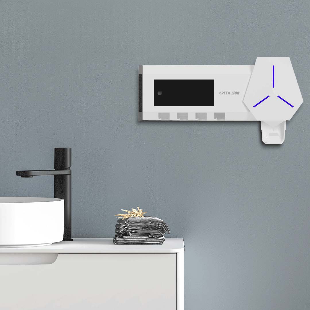 جهاز تعقيم فرشاة الأسنان الذكي من جرين لايون - ابيض | Green Lion Smart Toothbrush Sanitizer - White