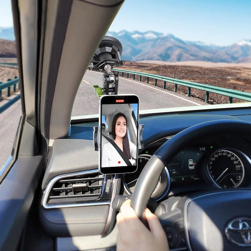 جرين لايون ألتيميت هولدر برو مع قاعدة شفط | Green Lion Ultimate Holder Pro with Suction Cup Mount 4.5 - 7.2 Inches