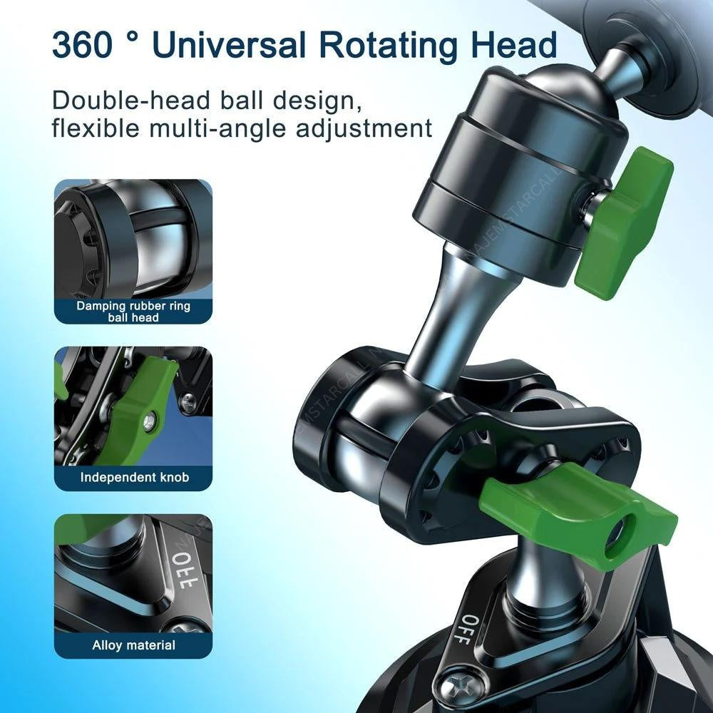 جرين لايون ألتيميت هولدر برو مع قاعدة شفط | Green Lion Ultimate Holder Pro with Suction Cup Mount 4.5 - 7.2 Inches