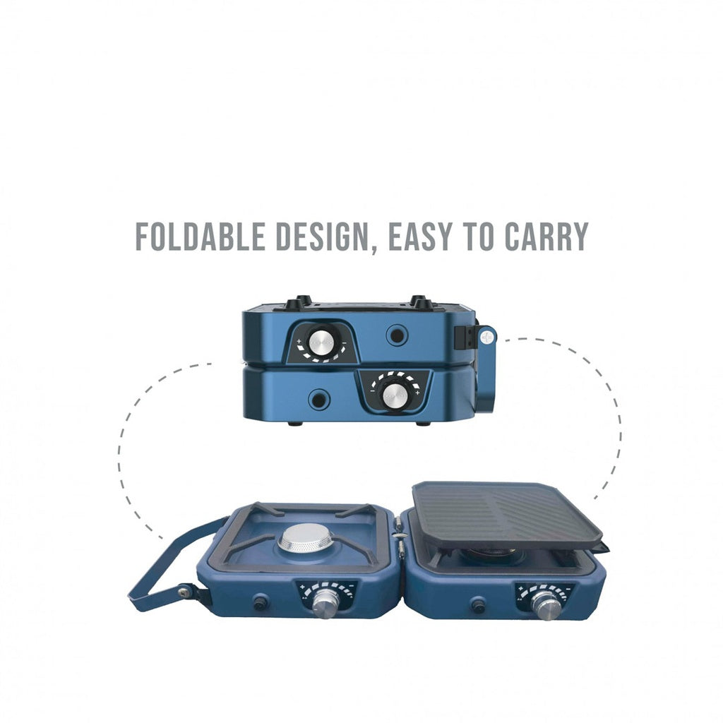 Green Lion 2 IN 1 Portable Camping Stove - موقد تخييم محمول 2 في 1 من جرين ليون