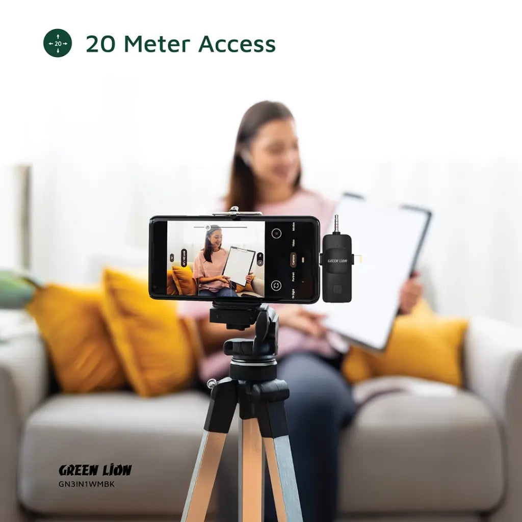 مايكروفون جرين لايون 3 في 1  تايب سي / لايتننغ / اوكس | Green Lion 3 in  Microphone Type-C / Lightning / Aux