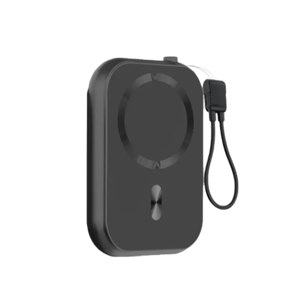 جرين لايون 3 في 1 ماغسيف باور بانك بسعة 10,000 مللي امبير وبقدرة شحن 20 واط - اسود | Green Lion 3 in 1 MagSafe 10000mAh Power Bank PD20W - Black