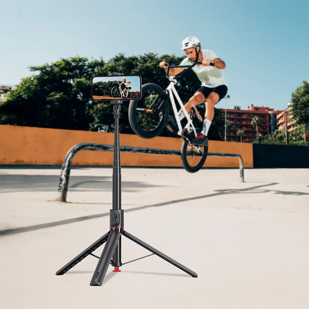 Green Lion Auto Pop Tripod Magnetic Remote - Black - جرين ليون أوتو بوب تريبود مع ريموت مغناطيسي-اسود