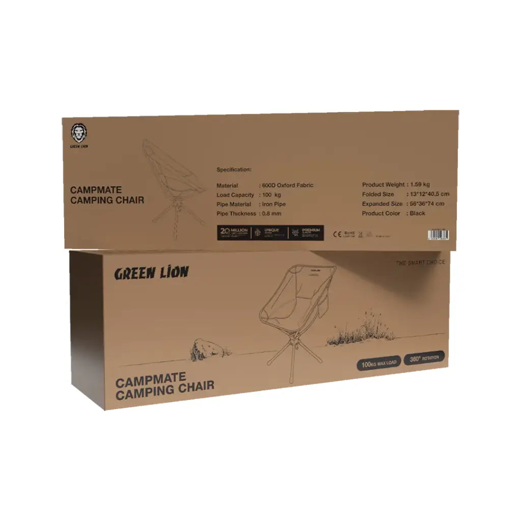 كرسي جرين لايون كامب مايت للتخييم | Green Lion CampMate Camping Chair