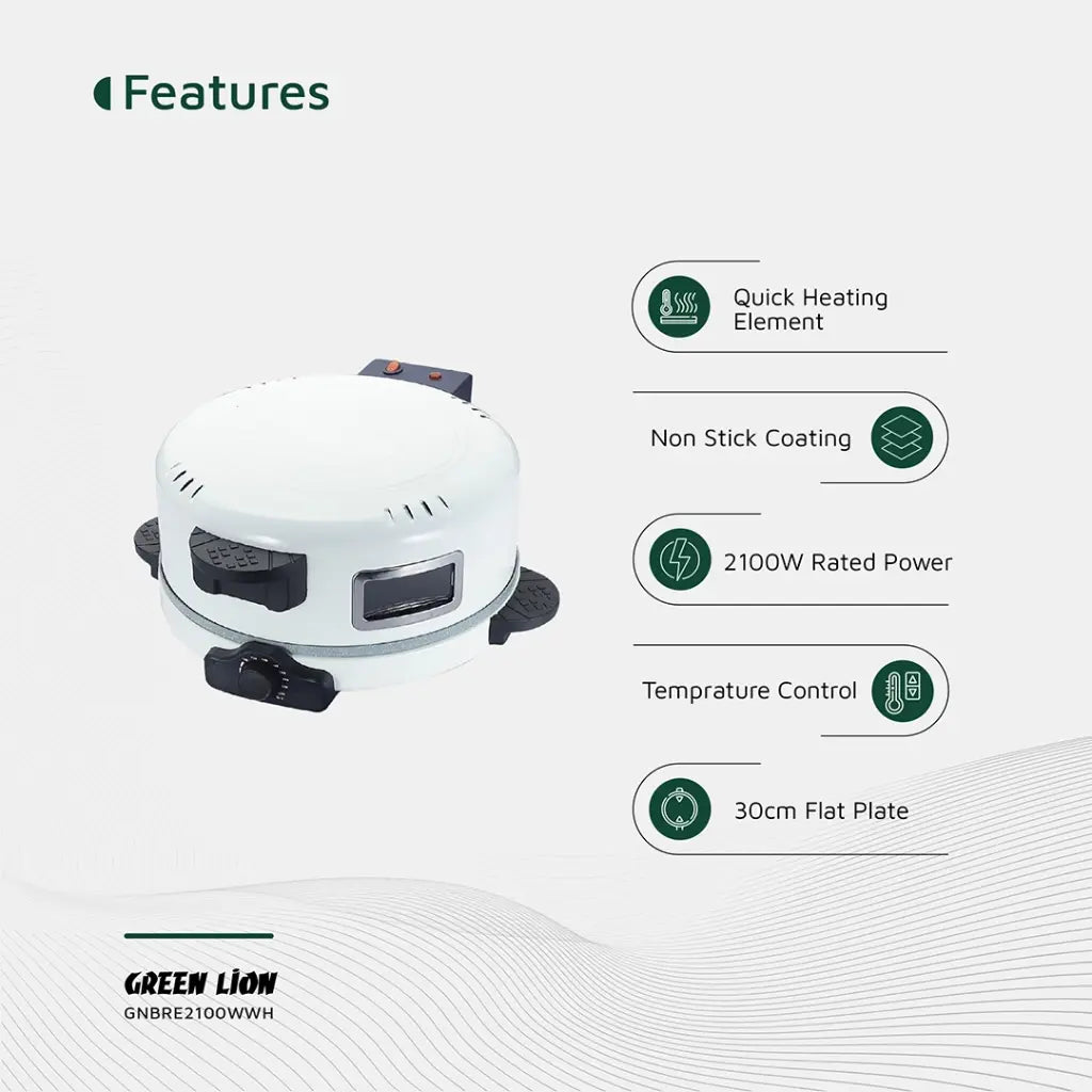 صانعة الخبز الكلاسيكية من جرين لايون بقدرة 2100 واط | Green Lion Classic Bread Maker 2100W