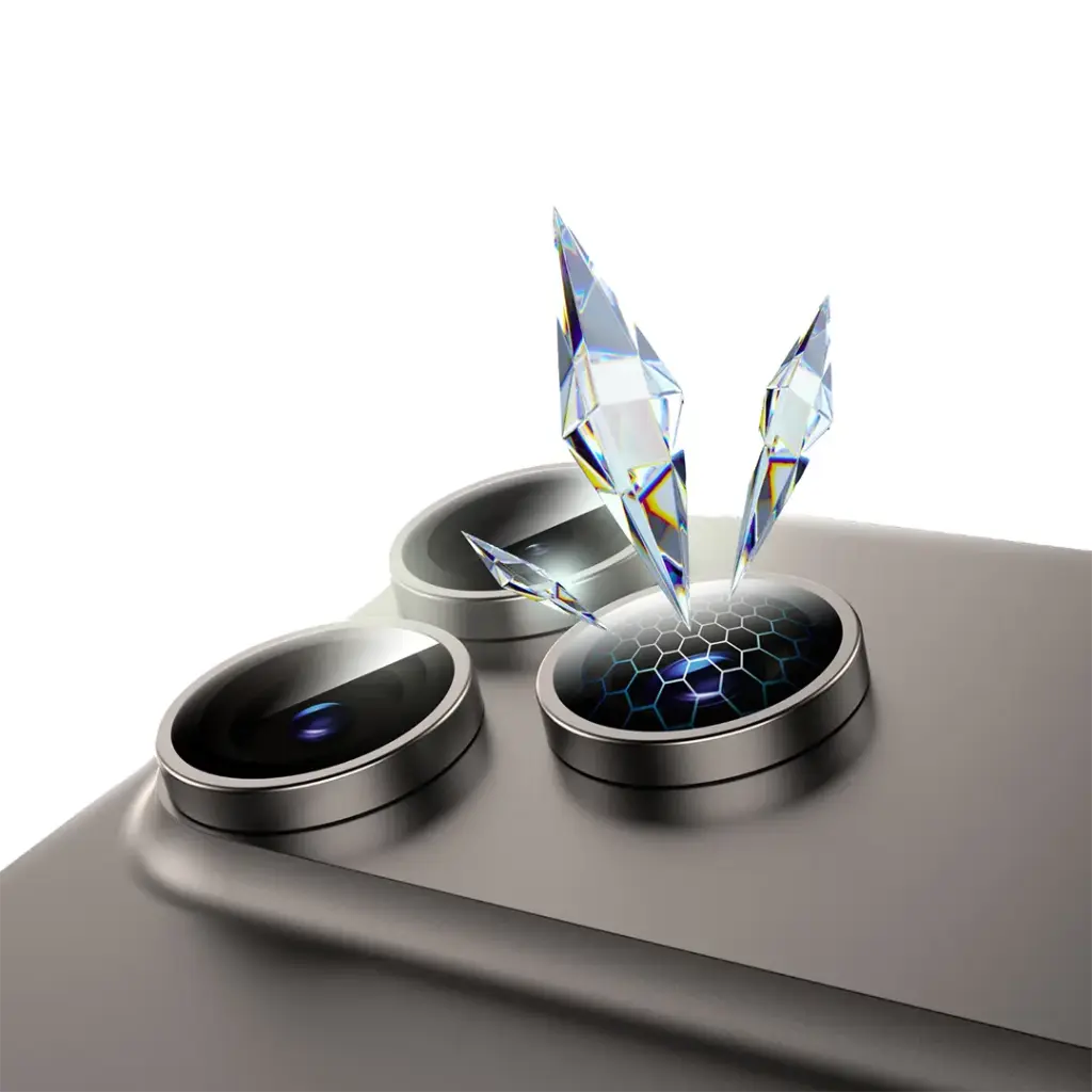 واقي عدسة الكاميرا جرين لايون كلاسيك لهاتف ايفون 17 برو / برو ماكس - رمادي تيتانيوم | Green Lion Classic Camera Lens For iPhone 17 Pro / 17 Pro Max - Gray Titanium