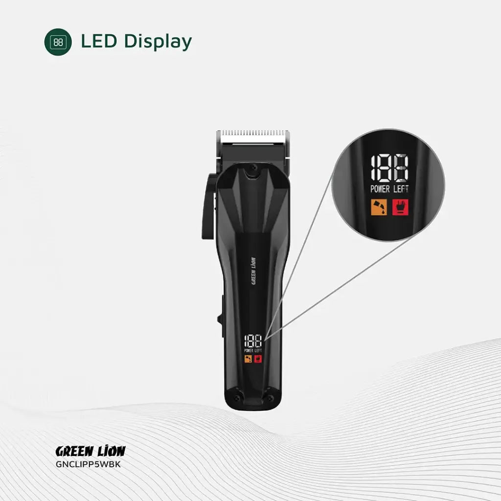 ماكينة الحلاقة الاحترافية جرين لايون كليب برو - اسود | Green Lion Clip Pro Professional Hair Clipper - Black