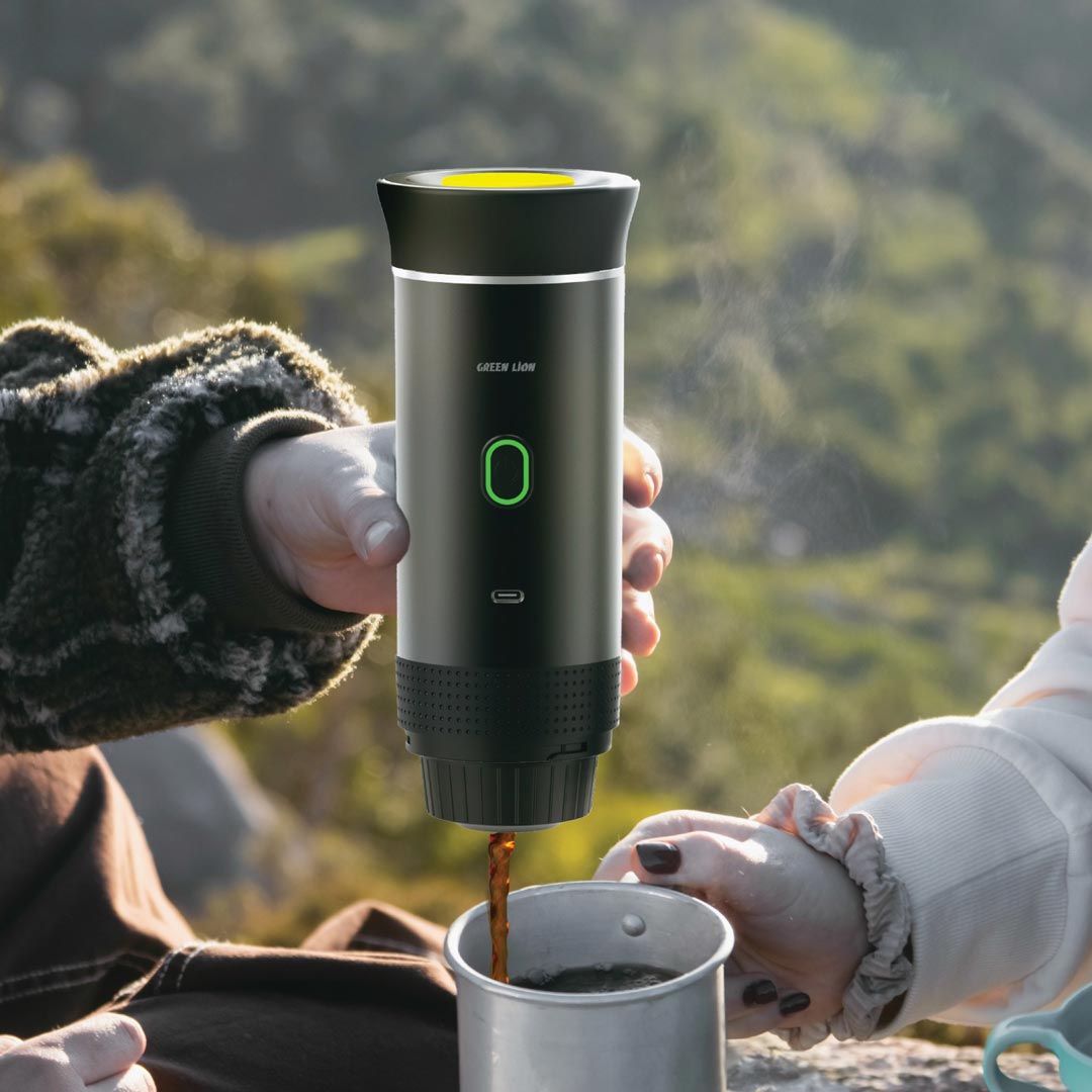 ماكينة القهوة جرين لايون جي-بورتابل لايت بسعة 60 مل - اسود | Green Lion G-Portable Lite Coffee Maker 60ml – Black