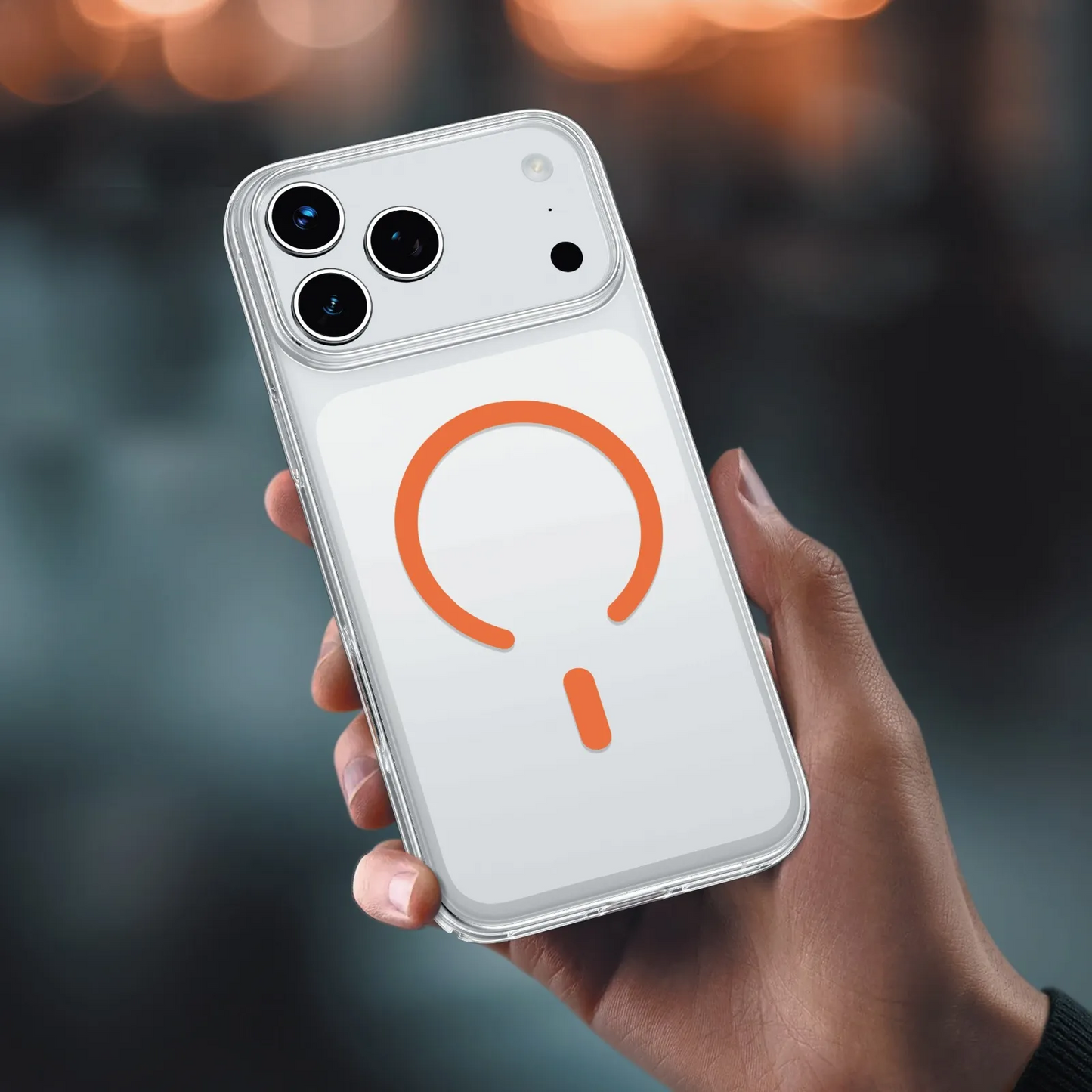 كفر جرين لايون Coral Delgado لهاتف ايفون 17 برو ماكس - برتقالي | Green Lion Coral Delgado Case for iPhone 17 Pro Max – Orange